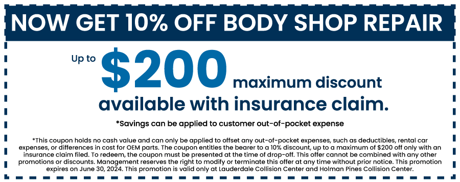 10% Off Body Shop Repair coupon